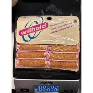 New Vintage Wilhold 10 Small Foam Snap-On’ Hair #940/1 USA New Pink Hair